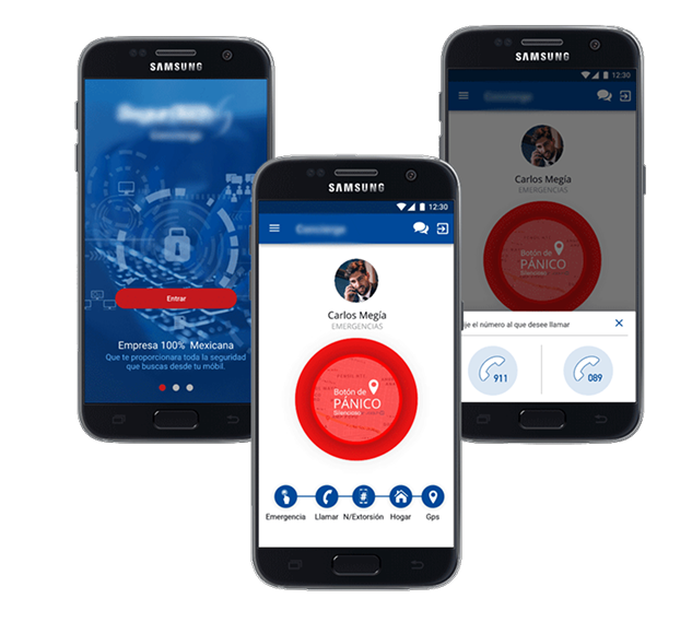 Mockups Transparentes App Consierge